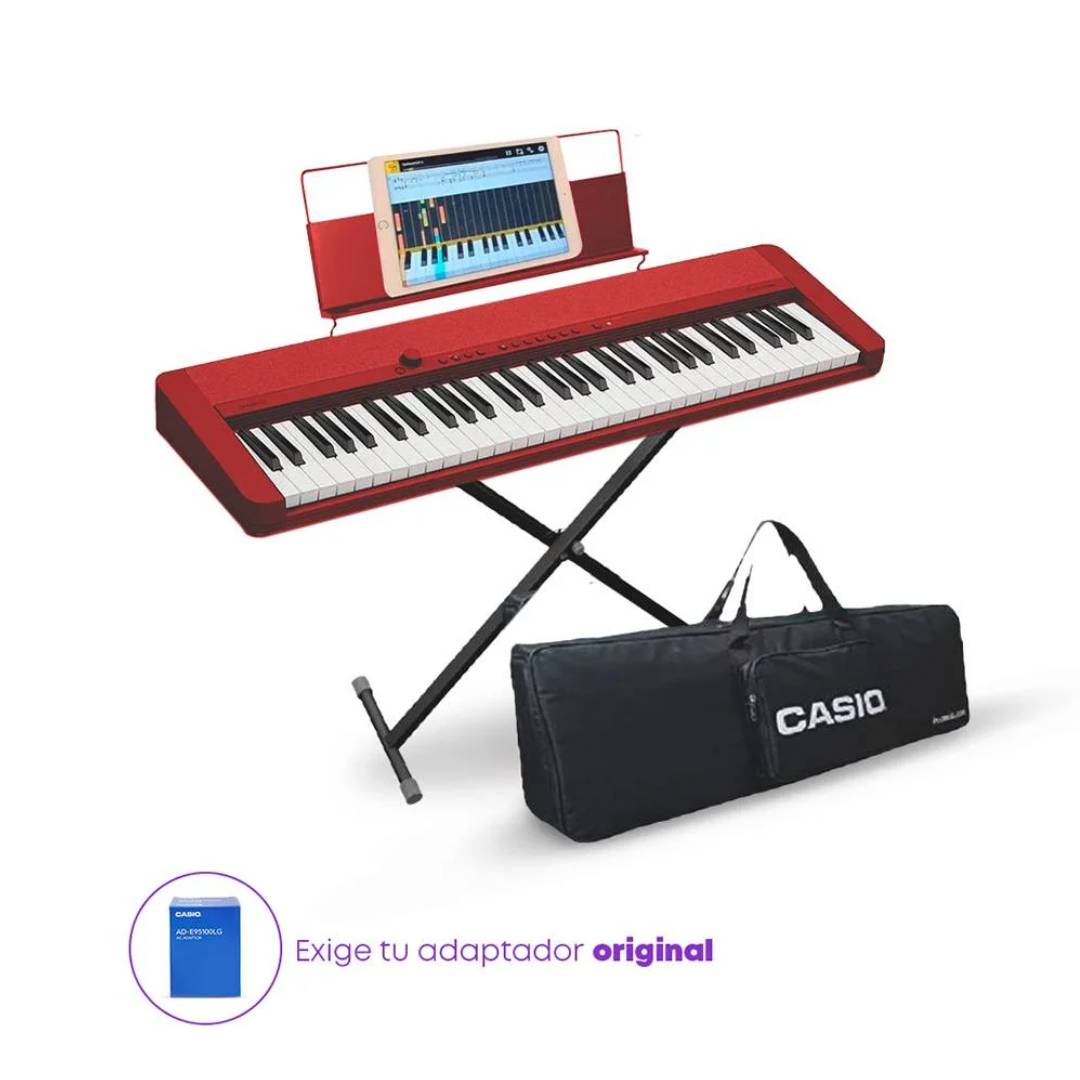 Rojo TECLADO CT-S1 PACK PIANO ROJO - Imagen 1