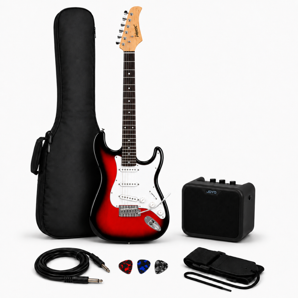 VOZZEX REDBURST 1 PACK ELECTRICO STRATO REDBURST - AMPLIFICADOR 10W - Imagen 1