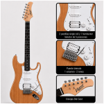GUITARRA ELÉCTRICA STRATO NATURAL - Imagen 2