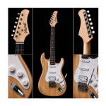 GUITARRA ELÉCTRICA STRATO NATURAL - Imagen 4