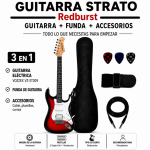 GUITARRA ELÉCTRICA STRATO RED BURST - Imagen 3