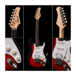 GUITARRA ELÉCTRICA STRATO RED BURST - Imagen 4