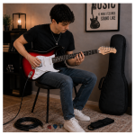 GUITARRA ELÉCTRICA STRATO RED BURST - Imagen 5