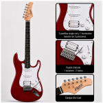 GUITARRA ELÉCTRICA STRATO RED WINE - Imagen 2