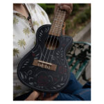 UKELELE CONCIERTO BLACK EDITION - FLOWER & ROLL - Imagen 5