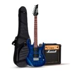 GIO GRX70QA TRASPARENT BLUE BURST - MARSHALL 10W