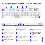 KEYLAB ESSENTIAL 61 MK3 ALPINE WHITE - Imagen 3