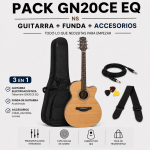 GUITARRA ELECTROACUSTICA GN20CE-NS NATURAL TAPA SOLIDA PACK - Imagen 3