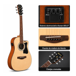 GUITARRA ELECTROACUSTICA V40CE OPEN PORE NATURAL PACK - Imagen 2