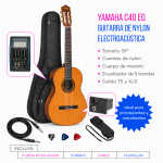 GUITARRA CLÁSICA YAMAHA C40 ELECTROACÚSTICA - Imagen 2
