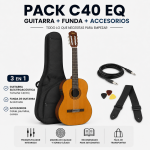 GUITARRA CLÁSICA YAMAHA C40 ELECTROACÚSTICA - Imagen 3