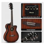 GUITARRA ELECTROACUSTICA AEG7MH VIOLIN SUNBURST HIGH GLOSS PACK - Imagen 2