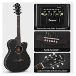 GUITARRA ELECTROACUSTICA AEG7MH WEATHERED BLACK OPEN PORE PACK - Imagen 2