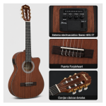 GUITARRA ELECTROACUSTICA GA5MHTCE OPEN PORE NATURAL PACK - Imagen 2
