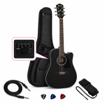 GUITARRA ELECTROACUSTICA PF16MWCE WEATHERED BLACK OPEN PORE PACK