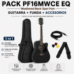 GUITARRA ELECTROACUSTICA PF16MWCE WEATHERED BLACK OPEN PORE PACK - Imagen 3