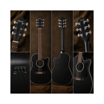 GUITARRA ELECTROACUSTICA PF16MWCE WEATHERED BLACK OPEN PORE PACK - Imagen 5