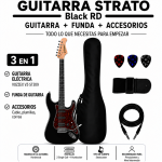 GUITARRA ELÉCTRICA STRATO BLACK RD - Imagen 3