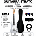 GUITARRA ELÉCTRICA STRATO SILVER - Imagen 3