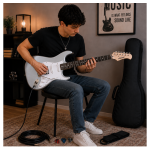 GUITARRA ELÉCTRICA STRATO SILVER - Imagen 5