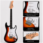 GUITARRA ELÉCTRICA STRATO SUNBURST - Imagen 2