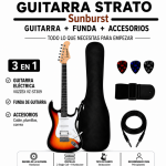 GUITARRA ELÉCTRICA STRATO SUNBURST - Imagen 3