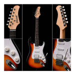 GUITARRA ELÉCTRICA STRATO SUNBURST - Imagen 4