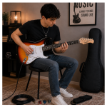 GUITARRA ELÉCTRICA STRATO SUNBURST - Imagen 5